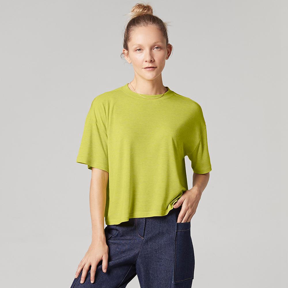 Allbirds Women's T-Shirt Light Green - TrinoXO™ Relaxed Fit - 85213XROD